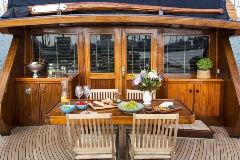 Aft Deck Dining Area