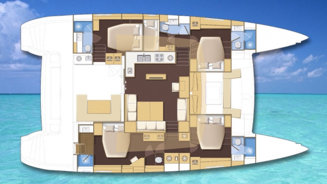 SY ALTESSE - Boat layout