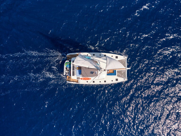 Aerial View Of The Yacht