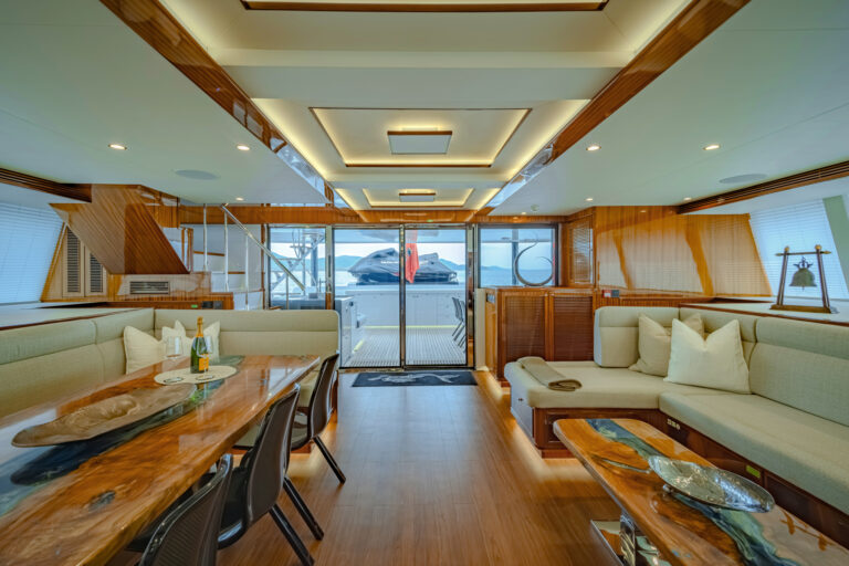 Main Saloon Seating And Dining Area