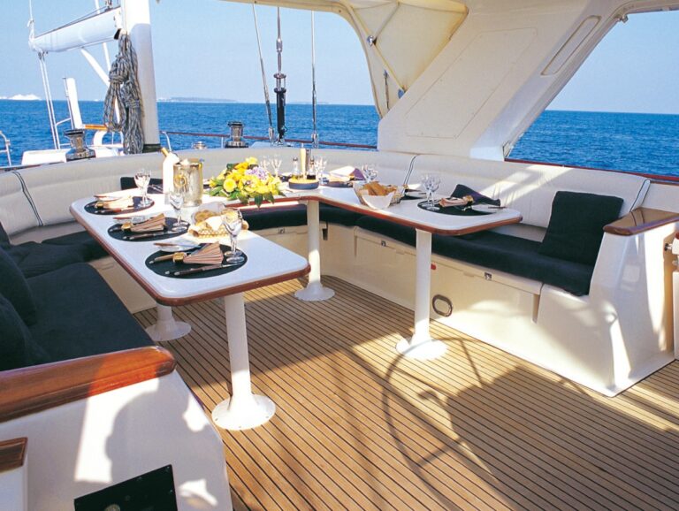 Aft Deck Dining Area