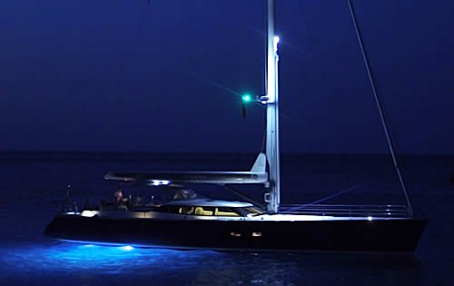 Sail Yacht AIYANA - At night