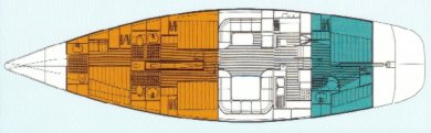 Sail Yacht JAIPUR -  Layout
