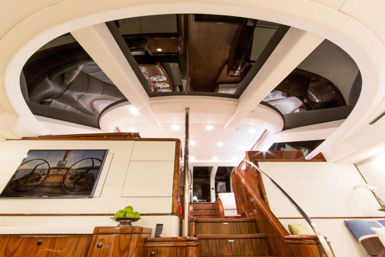 Sail Yacht PENELOPE -  View from lower Salon