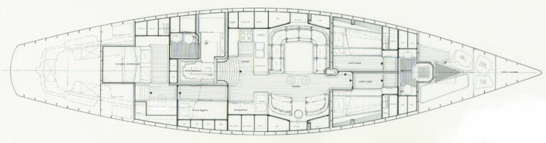 Sail yacht COPIHUE -  Layout
