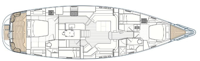 Sailing Yacht SPIRIT - Layout