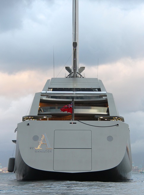 Sailing Yacht A Transom