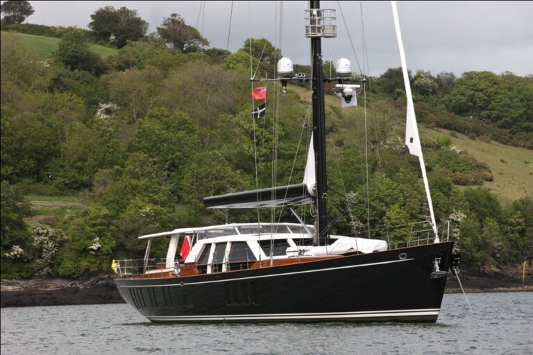 Sailing yacht AKALAM At Anchor