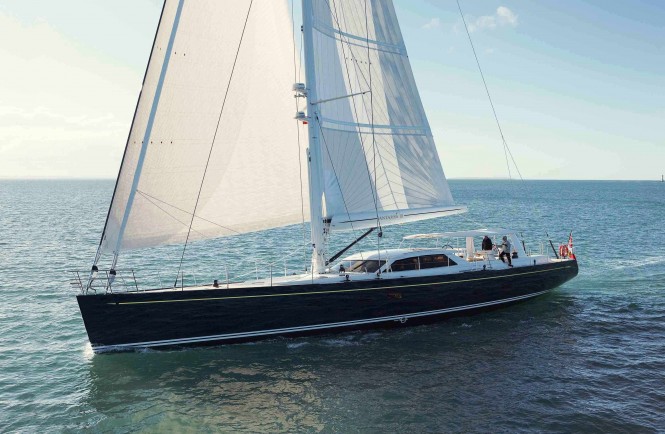 Sailing yacht Antares III designed by Dixon Yacht Design and built by Yachting Developments