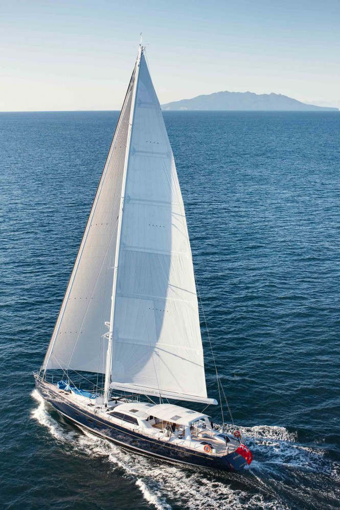 Sailing yacht Antares III sailing
