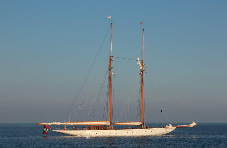 Sailing yacht Germania Nova - At Anchor