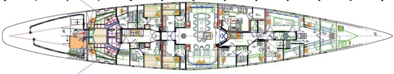 Sailing yacht Germania Nova - Layout
