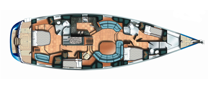 Sailing yacht NEKI - Layout
