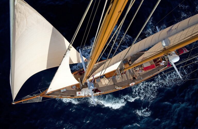 Sailing yacht Oriander - From Above