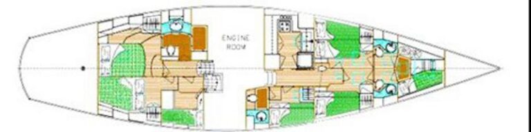 Sailing yacht PLUM -  Layout