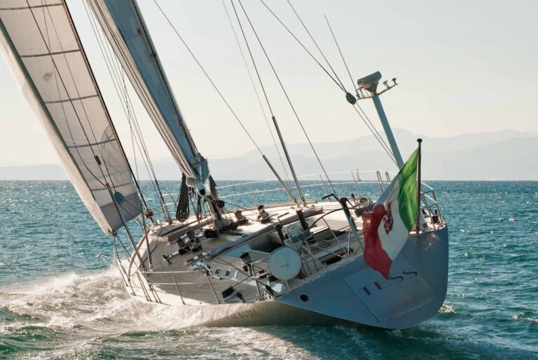 Sailing yacht TESS - Aft View