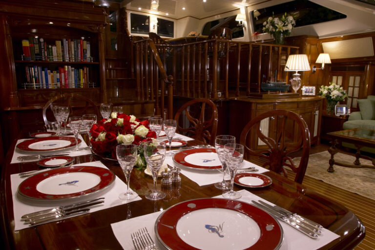 Sailing yacht WHISPER -  Formal Dining