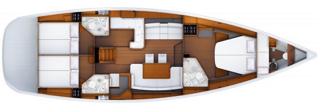Sailing yacht ZUMA - Layout