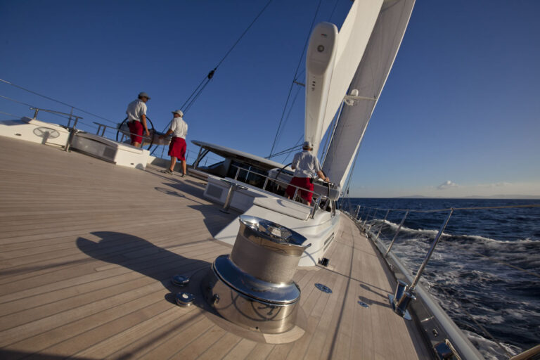 Sailing yacht Zefira On Deck