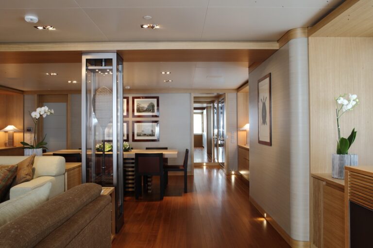 Salon - Exuma Yacht -  photo courtesy of Perini Navi