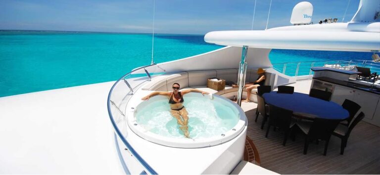 Seafaris Enjoying The Yachting Lifestyle In A Jacuzzi