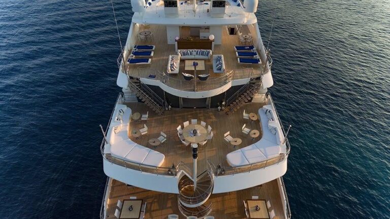 Serenity Aerial View Of The Aft Decks
