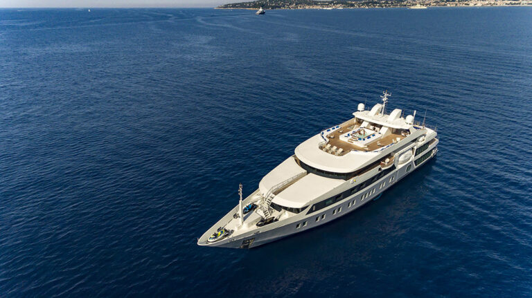 Serenity Photographed From Above At Anchor