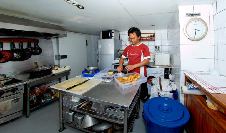 Seven Seas chef at work