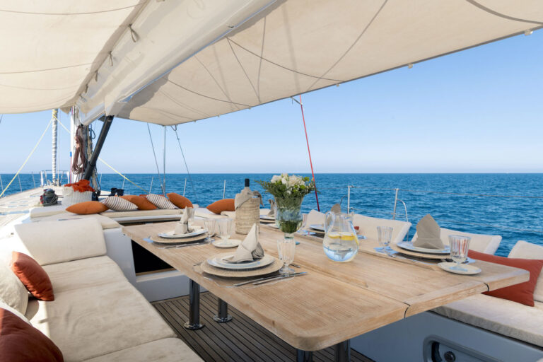 Shaded Dining Area On Deck