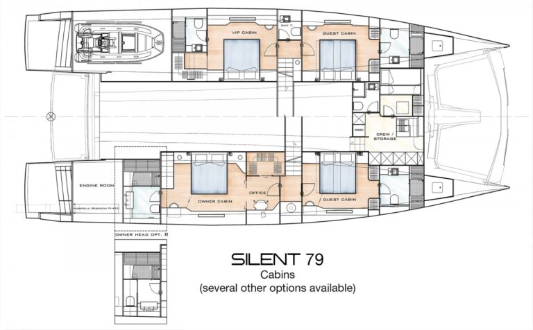 Silent 79 Accommodation - Lower Deck