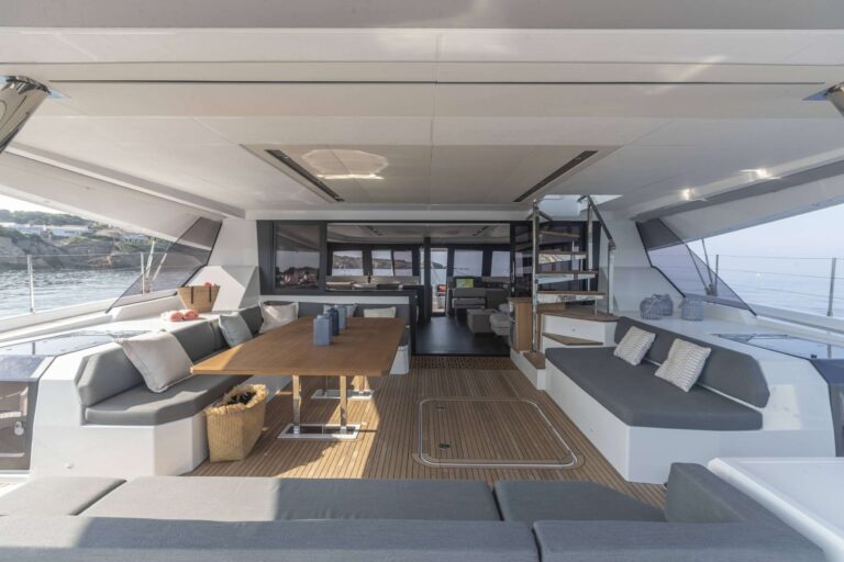 Spacious Aft Deck Living Area