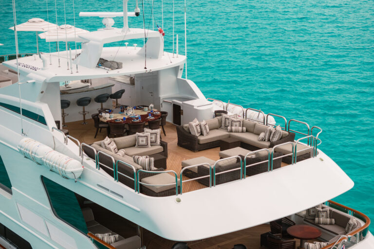 Sun Deck Lounge Aerial View Aft - Photo Credit Ocean Air Media