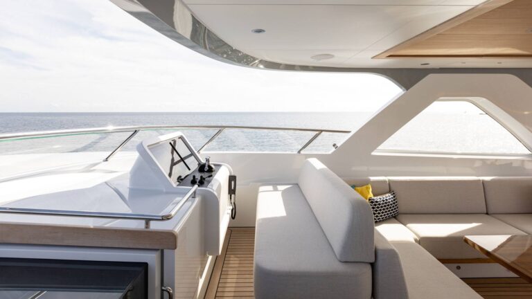 Sun Deck Helm Controls