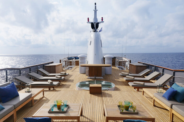 Sunbathing In Style Aboard MENORCA