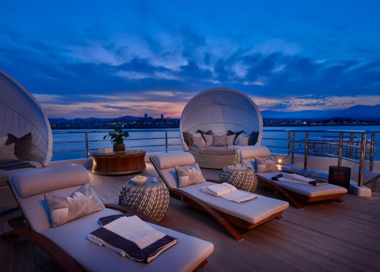 Sunbathing Space At Night