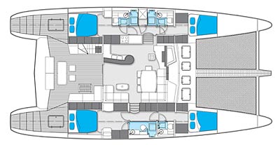 Sunreef 62 BLAZE II  -  Layout