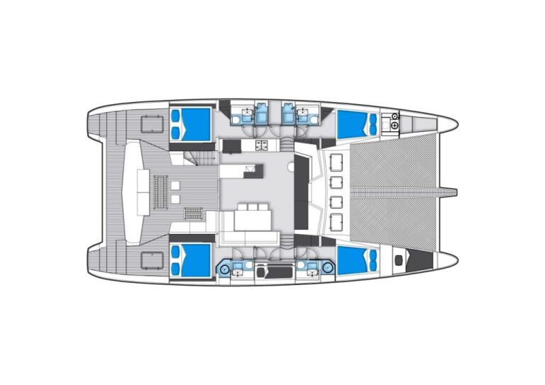 Sunreef 62 Cat FIREFLY -  Layout