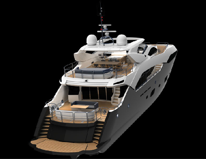 Sunseeker Predator 115 - Aft View