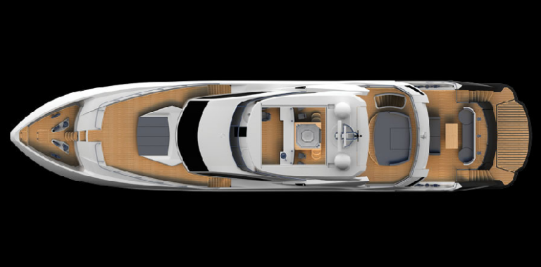 Sunseeker Predator 115 - View from the top