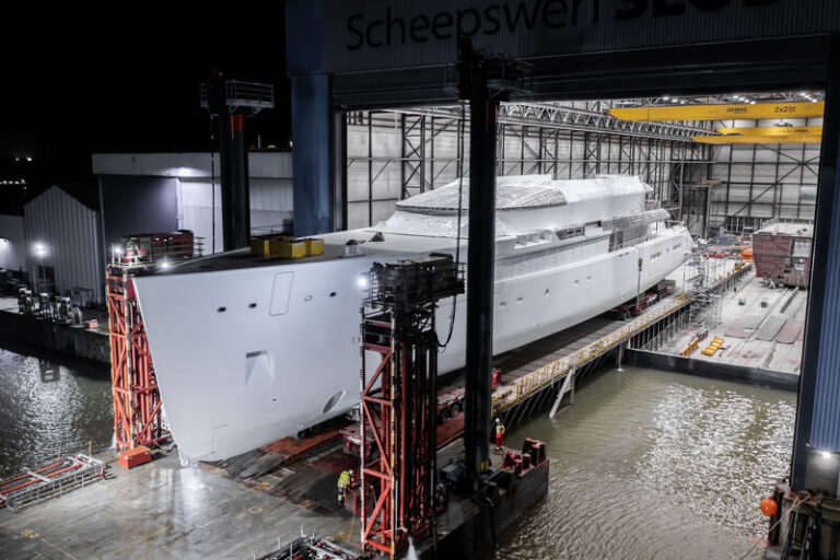 Super Yacht PROJECT 712 Rolls Out Of The Shed