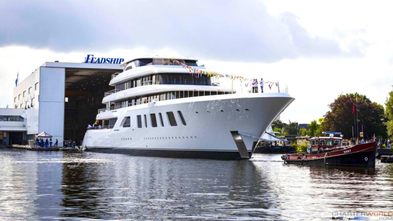 Superyacht AQUARIUS at her Launch - image by Feadship 1