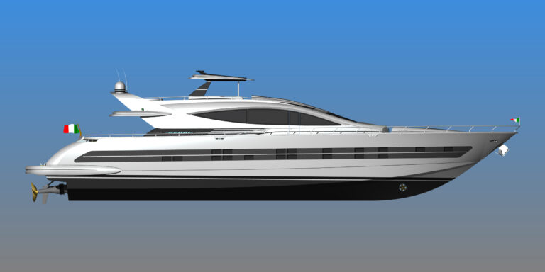 Superyacht Cerri 102 hull 3 FlyingSport Profile