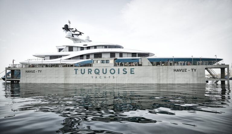Superyacht GO At Her Launch - Turquoise Yachts