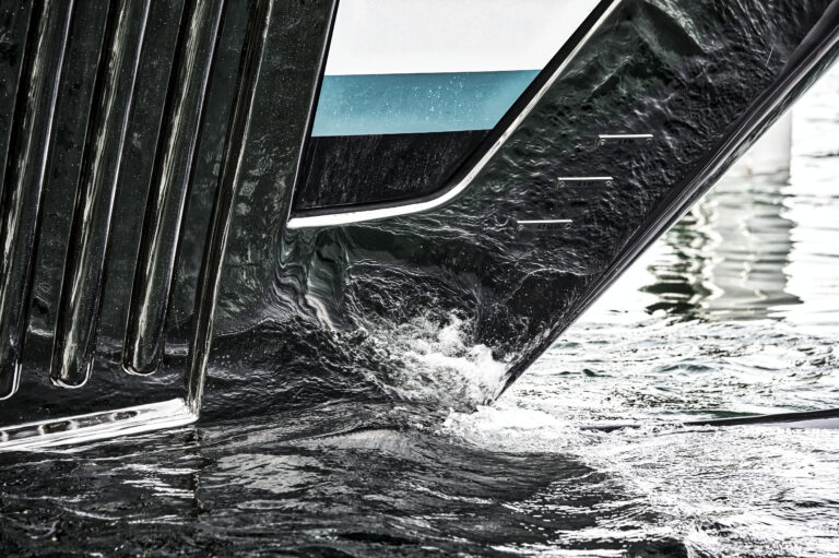 Superyacht GO At Her Launch - Turquoise Yachts - Bow Detail
