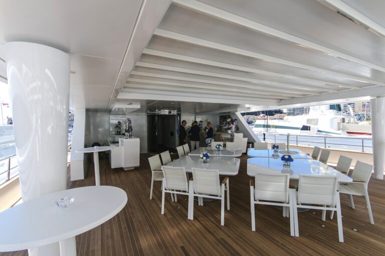 Superyacht Katina - aft deck