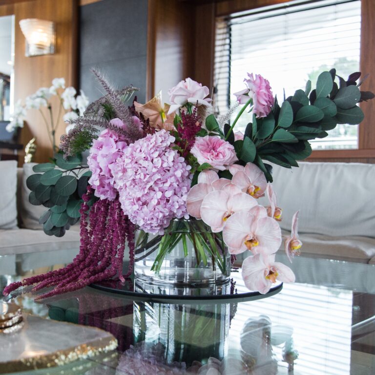 Superyacht Saloon Flower Arrangement