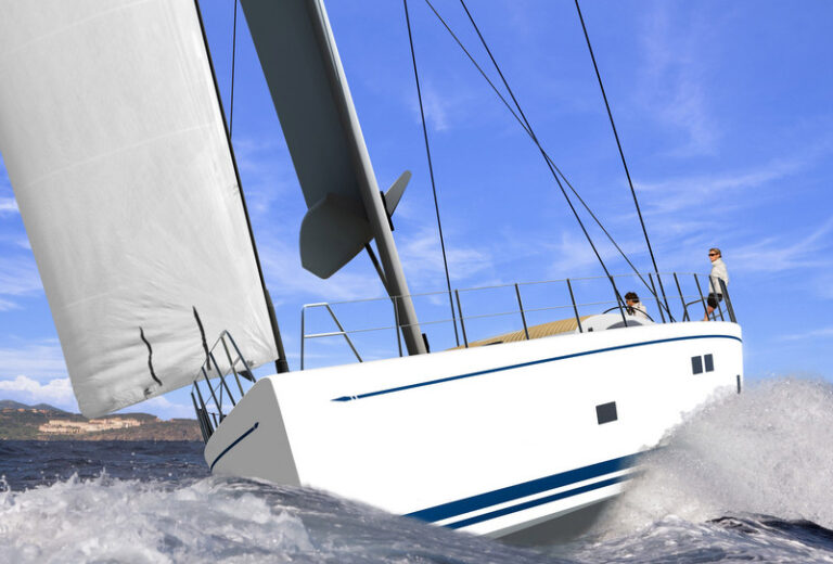 Superyacht Swan 105 Running front view Credit Nautors Swan 2012