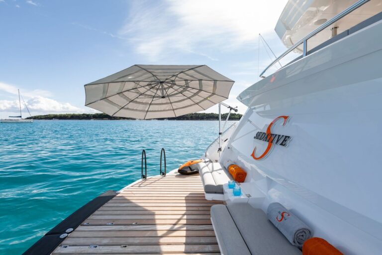 Swimming Platform With Umbrella