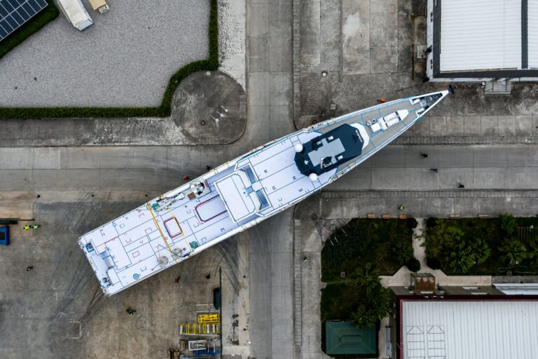 TIME OFF Yacht Support Built By Damen Yachting - Aerial View