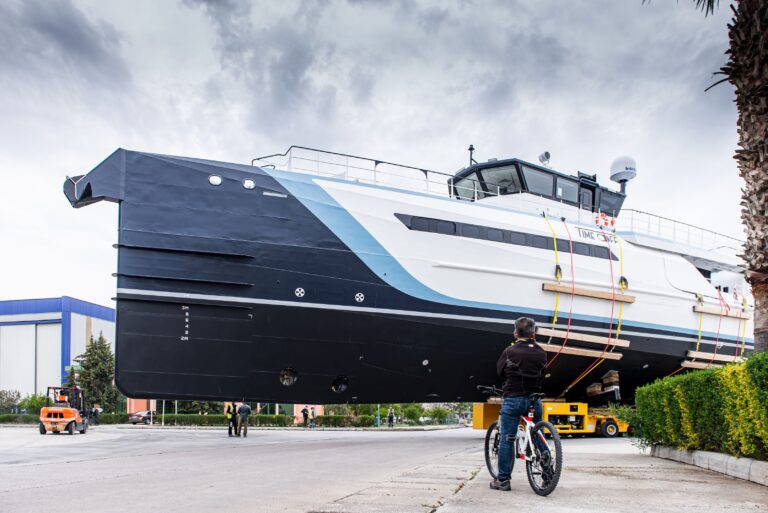 TIME OFF Yacht Support Built By Damen Yachting Launched